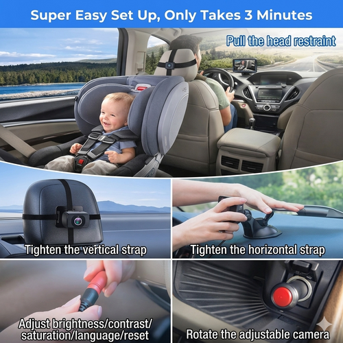 SafeNest Baby Car Camera – See Your Baby While You Drive