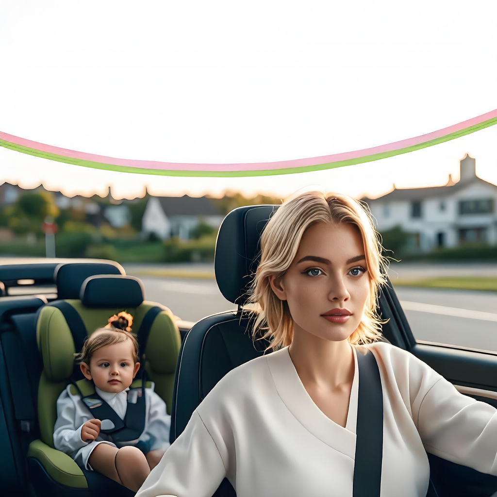 Car Baby Monitor with Adjustable Camera